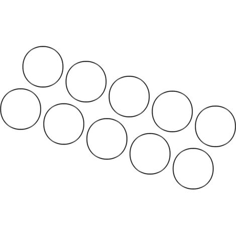 40x38x1mm Nitrile Rubber O-Rings 10 Pieces Round Black (1/5)