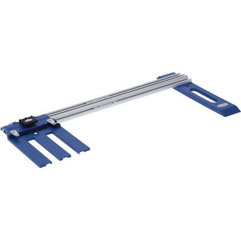 Guide de coupe en aluminium pour scie circulaire, plaque de positionnement 0-65cm, rail de guidage à rainurer (1/5)