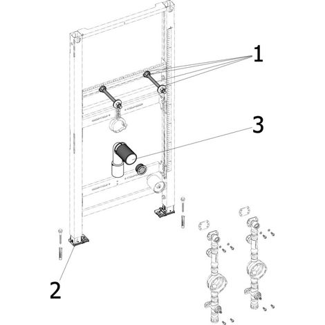 VIEGA 776275 Élément pour lavabo Prevista Dry
