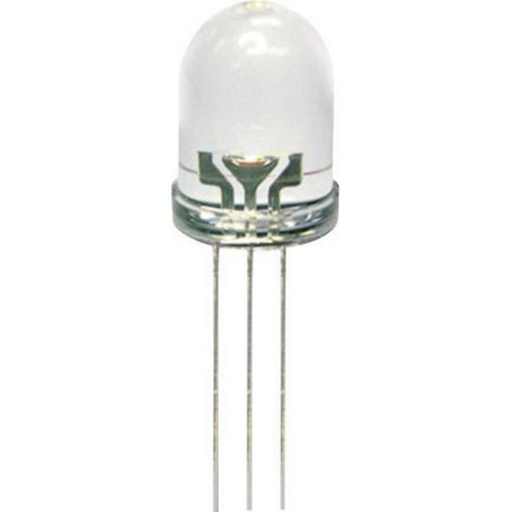 Kingbright L-819EGW LED mehrfarbig Rot, Grün Rund 10 mm 80 mcd, 50 mcd 50 ° 20 mA 2 V, 2.2 V