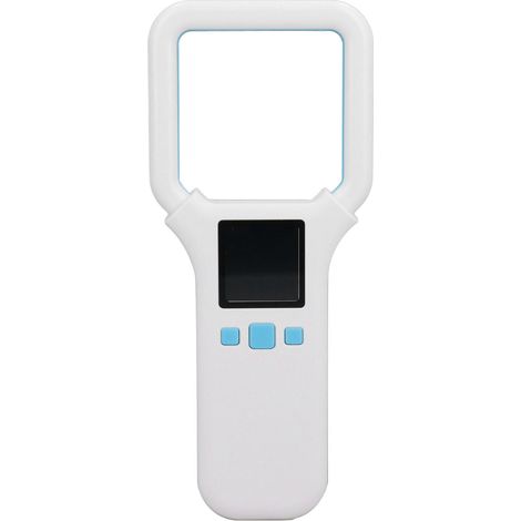 Lecteur de puces d'identification animale 134,2 kHz 125 kHz RF, lecteur portable pour puces d'identification animale EMID FDX B ISO11784 85 (1/5)