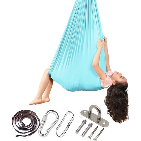 Aerial yoga towel for adults, 280 x 150 cm, hanging yoga hammock, suitable for indoor and outdoor use. (1/5)