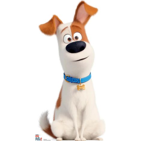 Figurine en carton Max le chien terrier Comme des bêtes Hauteur 89 CM (1/5)