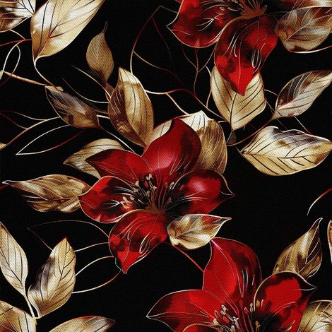 Tela decorativa para exteriores Oxford - Motivo de flores I DX5486 (1/5)