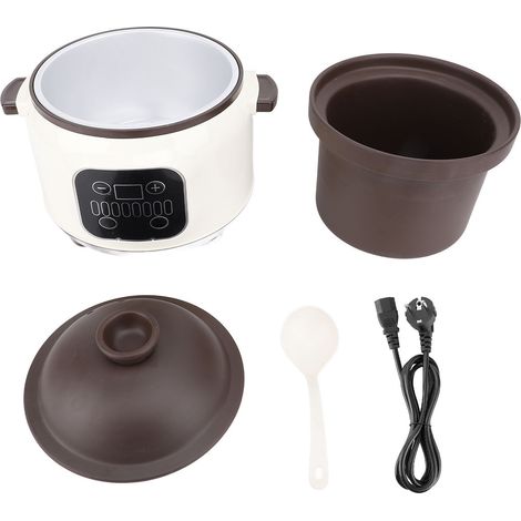 Marmite électrique 3,8 l, cuisson efficace, multifonctionnelle, réservation 24H, 280W, cuisinière en céramique pour cuisine, prise ue 220V (1/5)