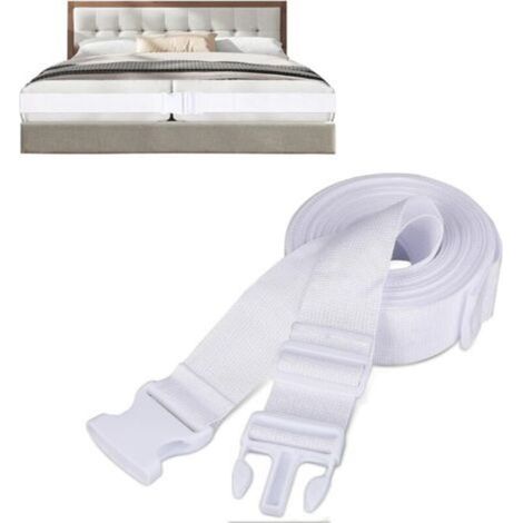 Ecleanfy-Relier Deux Matelas - Matratzenverbinder, 10 m × 5 cm, Matière en Nylon, Antidérapant et Réglable, Crée Une Grande Surface de Repos, Adapté aux Cales de Matelas et Plus