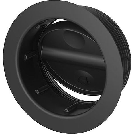 Griglia di ventilazione regolabile 65 mm nera