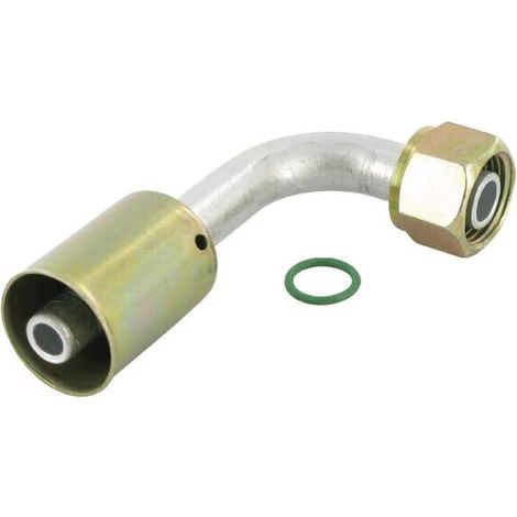Raccordo a/c Nr.8 90° 3/4"-16 tubo std-alluminio UNIVERSALE KL070292