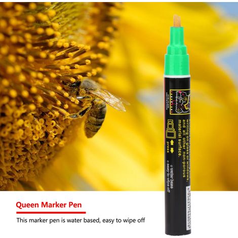 Marqueur pour abeille reine en plastique qualité supérieure, outil apicole, peinture repère 8 couleurs (vert) (1/5)
