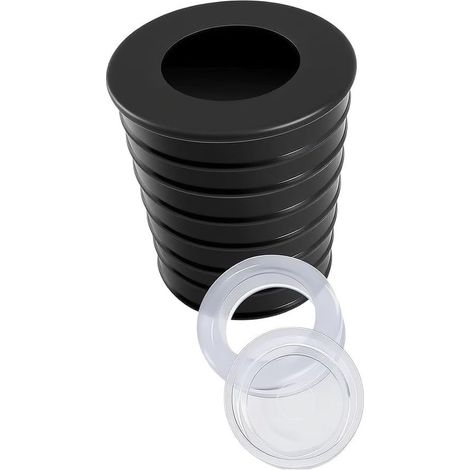 Cale en Caoutchouc pour Parasol 50-64mm Trou de Table Caoutchouc pour robuste, résiste aux intempéries, finition noire élégante, pour trous de 50-64mm (1/5)