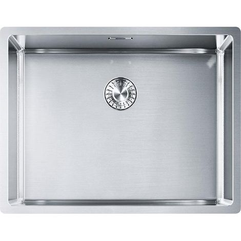 Franke Einbauspüle Box BXX 210/110-50 Edelstahl, Druckknopfventil (1/3)