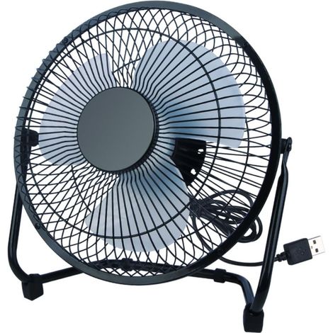 Mini Ventilateur de Bureau connexion USB 8 Pouces Alimenté par USB Silencieux 2 Modes (1/5)