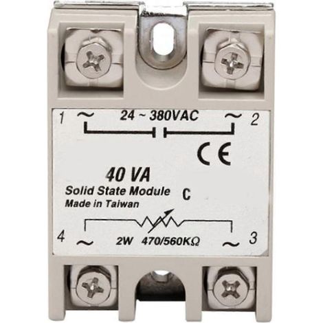 40-A-Halbleiterrelais-Eingang, 2 W, 470–560 kΩ Ausgang, 24–380 V AC Widerstandsspannungsregler, einphasig