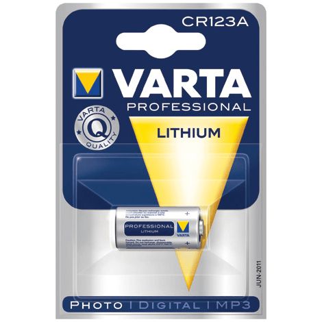 BATTERIE LITHIUM 1600 MAH 3.0 V CR123A POUR TV AUDIO TELEPHONIE - 8916583