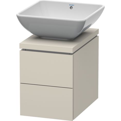 Mobiletto Duravit L-Cube Vanity per console, larghezza 320 mm, profondità 477 mm, 2 cassetti, colorazione: Taupe Decor - LC681809191 (1/5)
