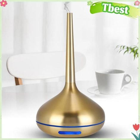 Tbest Humidificateur de Veilleuse LED 120 ml Humidificateur d'Air Doré Diffuseur de Parfum 7 Couleurs Veilleuse LED parfum kit (1/5)