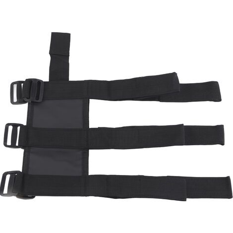 Soporte de montaje para extintor de incendios de coche con correa ajustable para Jeep Wrangler TJ YJ JK CJ, negro (1/5)