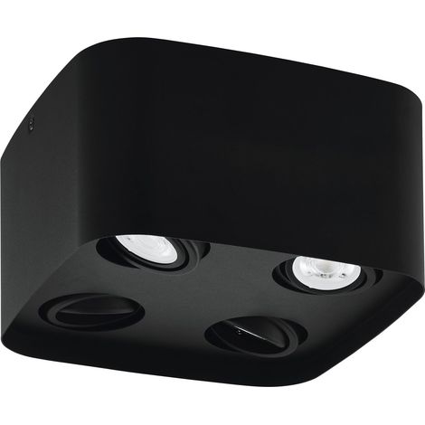 Luminaire plafonnier LED connecté, 4 spots (1/3)