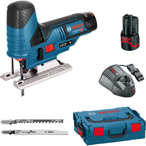 Bosch  Sierra  de  calar  a  batería  GST  12V-70  /  2x  2,0  Ah  batería  +  cargador  en  L-Boxx  -  06015A1000
