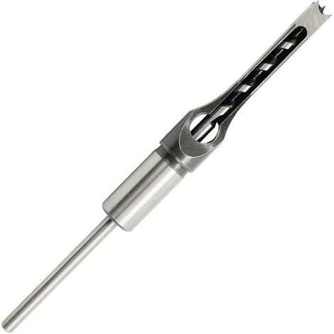 Square Hole Drilling Hole Opener, 14mm Mortise Drill Bit, Multi-function High Speed Steel Square Hole Drill Bit for DIY Woodworking Production