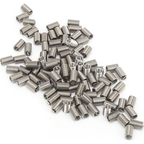 Kit de réparation de 100 inserts filetés, gaines de protection pour câbles, visserie M5x0,8x3D (1/5)