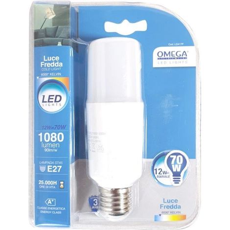 STICK BULB ST45 12W E27 6000K
