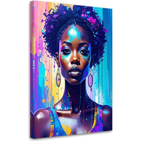 Wandbild Abstrakt Porträt einer Frau 60x90 cm (1/5)