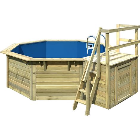 Pool X1 KDI inkl. Vlies, Folie blau