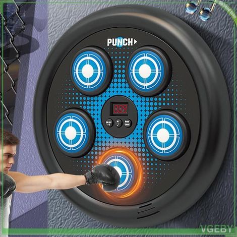 Machine de boxe musicale - FAFeICY - Entraîneur interactif - Musique Bluetooth - Robuste et sûr - Enfants (1/5)
