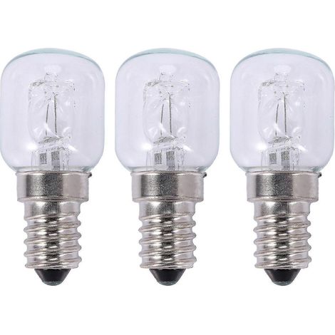 3 ampoules halogènes E14 haute température 500 degrés 25 W pour four à bulles, culot E14, 250 V, ampoule quartz 25 W