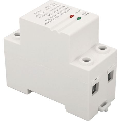 Protection contre les surtensions et les sous-tensions 32 A AC 230 V 50 Hz, montage sur rail DIN, réarmement automatique, entrée par le haut, sortie par le bas. (1/5)