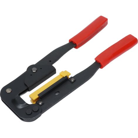 Crimpzange (241 mm) für IDC-Steckverbinder, Flachbandkabel aus Stahl (45 mm), FC-Anschlussschneider, Crimp- und Schneidwerkzeug (1/5)