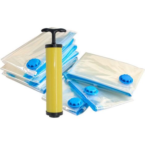 Lot de 6 sacs de rangement sous vide (80 x 60 cm).-AquaForge