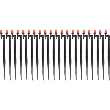 20 pièces/set Arroseurs Enterrés pour Jardin, Têtes d'Arrosage à Brumisation Uniforme, Kit d'Irrigation Goutte à Goutte