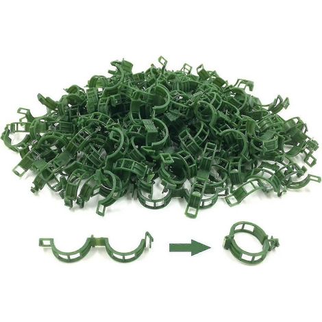 200 clips pour plantes, clips pour tomates, clips pour treillis, pour concombres, courges et autres plantes grimpantes (1/5)