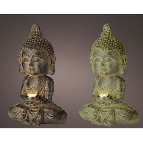 Buddha solare in poliresina (1/4)