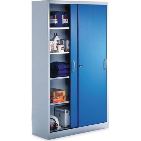 Schiebetürenschrank mit Dreh-/Druckzylinderschloss Maße in mm (BxTxH): 1600 x 500 x 1950