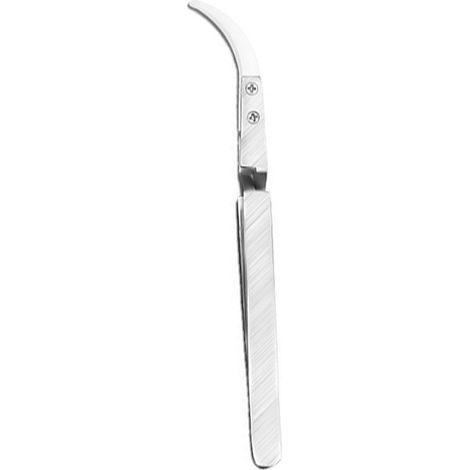 Pinzas de acero inoxidable con cabezal de sujeción de precisión cerámico invertido antiestático. (1/5)