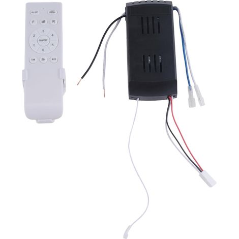 Kit de télécommande pour ventilateur de plafond sans fil avec 6 vitesses et contrôle du temps - Kit de télécommande pour ventilateur de plafond CC