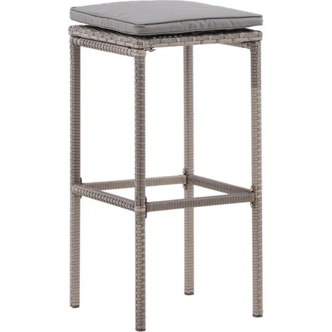 Tabouret de Bar de Jardin "Alo" 76cm Gris (1/5)