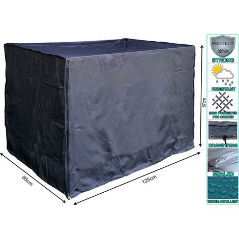 5 pzs Cubre Caja Celosía 125x85x87cm Negro Cubierta Protectora Lona (1/5)