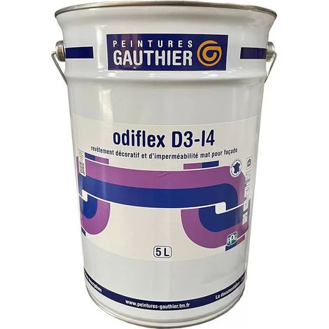 Peinture façade Peintures GAUTHIER Odiflex D3-I4 Blanc 5 L