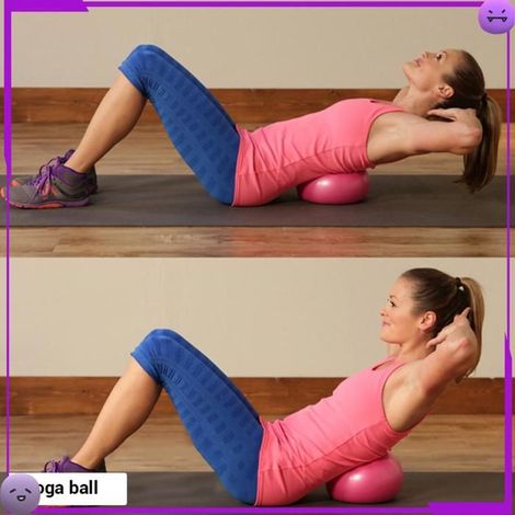 AUCUNE Balle de yoga Ballon De Yoga En PVC De 25 Cm Mini Ballon De Fitness Anti-éclatement Ballon parfum accessoire Violette (1/5)