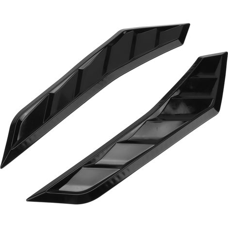 Autocollant universel pour panneau d'admission d'air de capot, accessoire décoratif pour voiture, noir (1/5)