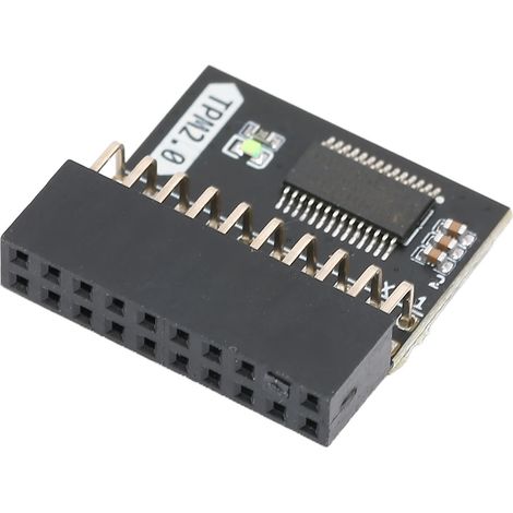 Module de sécurité TPM 2.0 cryptage 20 broches - Processeur TPM noir pour PC LPC - Composant système de cryptage renforcé (1/5)