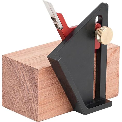 Jauge De Profondeur Pour Défonceuse Jauge De Hauteur Pour Menuiserie Guide Métrique Anodisé de Précision 0-58 mm pour Marquage Central - Compatible Scie sur Table, Perceuse à Colonne (1/5)