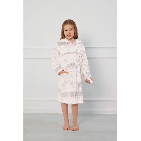 Peignoir Puri pour filles, manches longues, 6 ans (1/4)