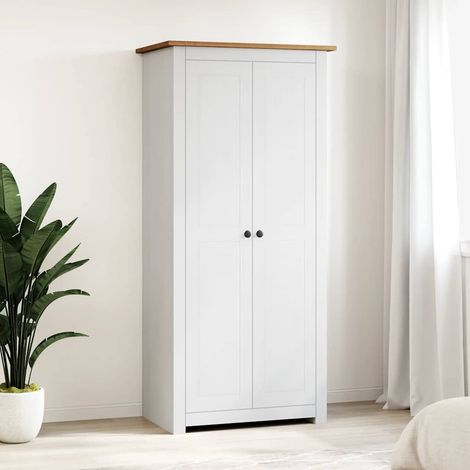 vidaXL Armario madera maciza pino blanco Panamá Range 80x50x171,5 cm (1/5)