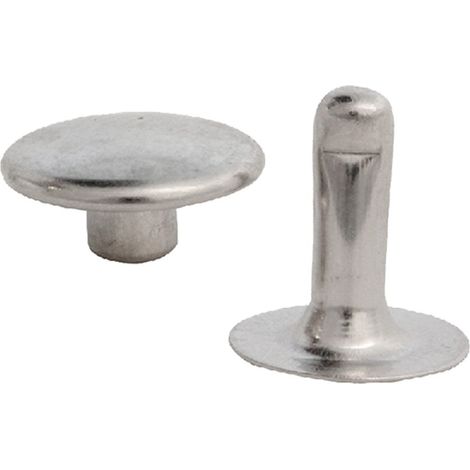 RIVETTO NICHELATO CON TESTA MASCHIO/FEMMINA Misura 36 - conf. 5000 pz