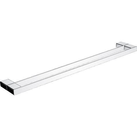 Porte-serviettes 2 Barres Fixes, L. 62.6 Cm, Chrome, Kibo Nimco (1/2)